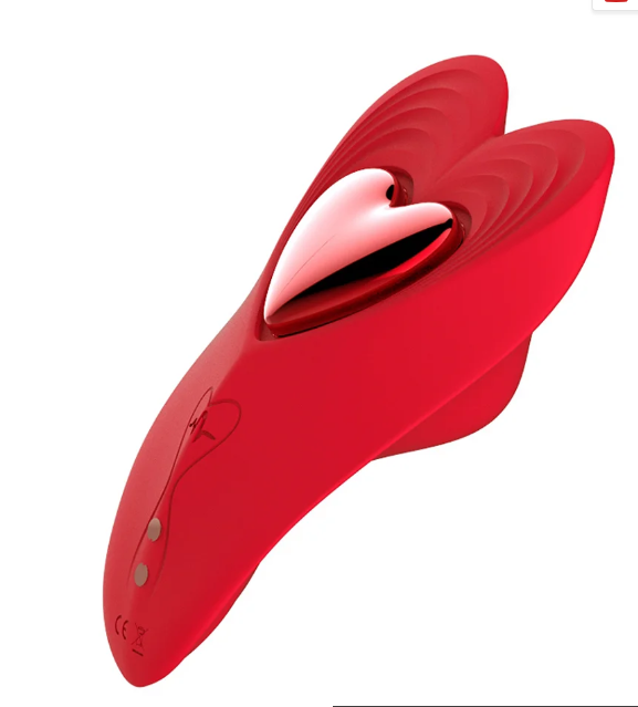 Vibrador de calcinha coração, outra vista