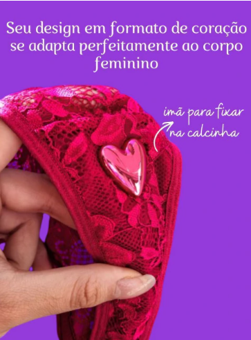 Imã fixado na calcinha