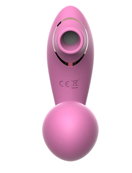 Vibrador dobrável, vista traseira