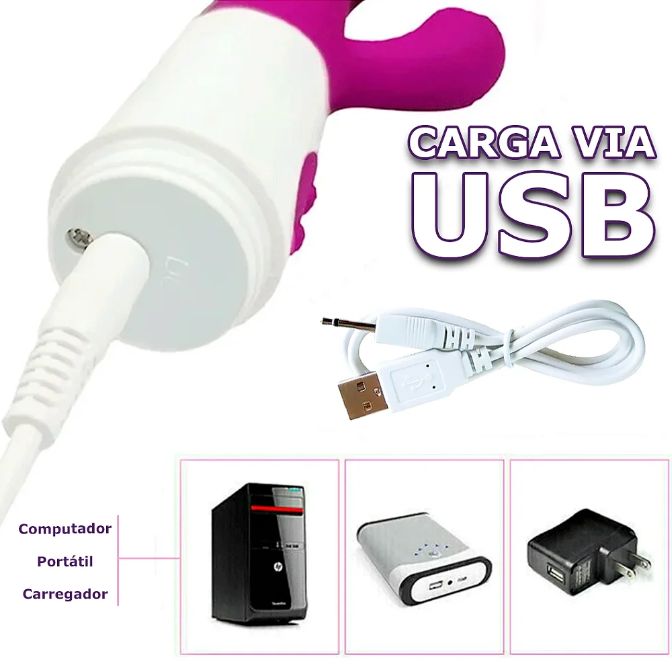 Carga via USB