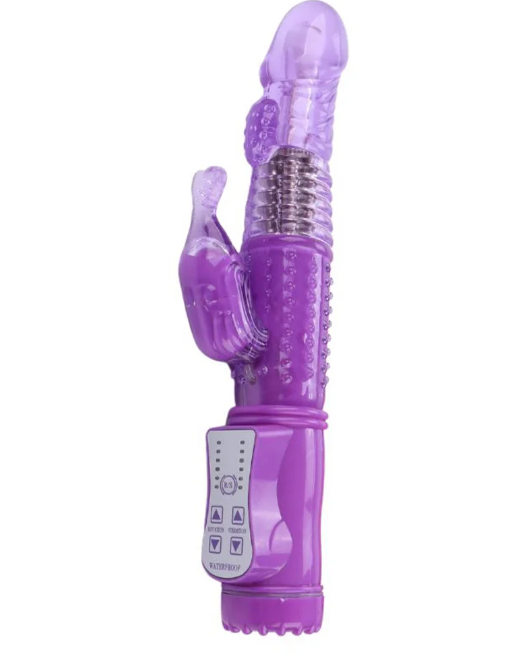 Vibrador Úrsula Rotativo roxo recarregável